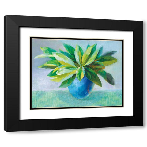 Plant Still Life Black Modern Wood Framed Art Print with Double Matting by Nai, Danhui