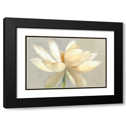 Unfolding Light Black Modern Wood Framed Art Print with Double Matting by Hristova, Albena