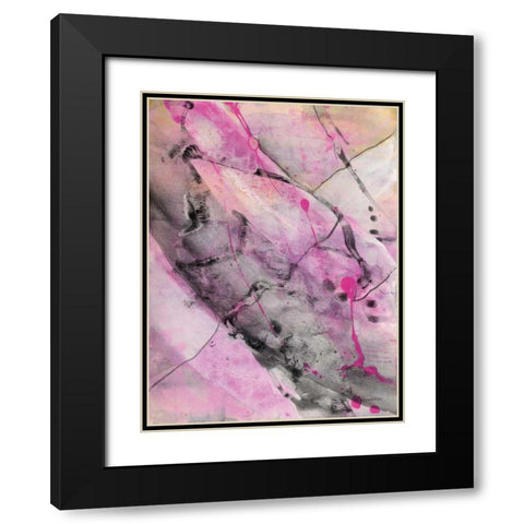 Cracks in the Earth I Black Modern Wood Framed Art Print with Double Matting by Hristova, Albena