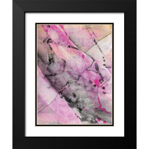 Cracks in the Earth I Black Modern Wood Framed Art Print with Double Matting by Hristova, Albena
