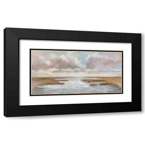 Tranquil View Black Modern Wood Framed Art Print with Double Matting by Vassileva, Silvia