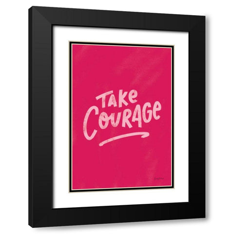 Rise Up V Black Modern Wood Framed Art Print with Double Matting by Thorns, Becky