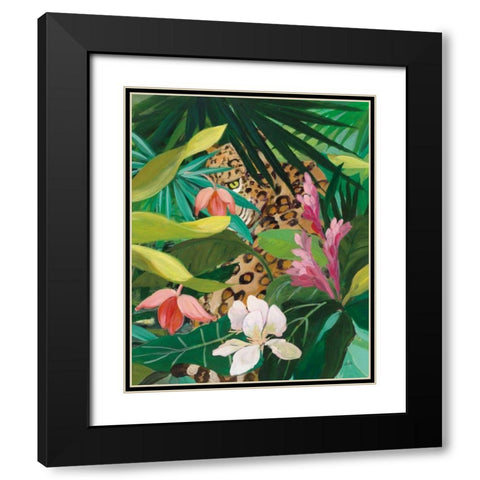 Hidden Jungle II Black Modern Wood Framed Art Print with Double Matting by Purinton, Julia