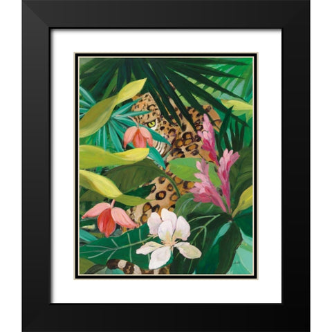Hidden Jungle II Black Modern Wood Framed Art Print with Double Matting by Purinton, Julia