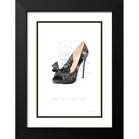 Stiletto Style IV Black Modern Wood Framed Art Print with Double Matting by Charro, Mercedes Lopez