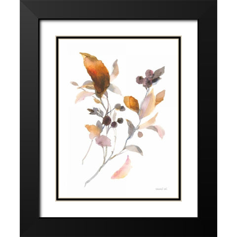 Harvest Cuttings I Black Modern Wood Framed Art Print with Double Matting by Nai, Danhui