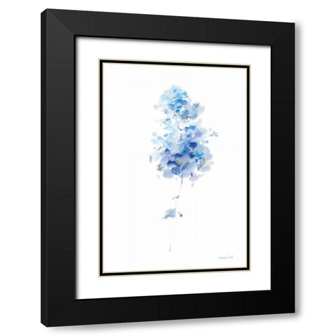 Flower Study II Black Modern Wood Framed Art Print with Double Matting by Nai, Danhui