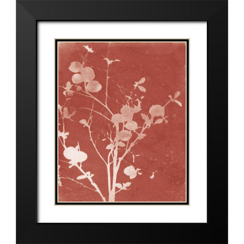 Enchanted Fall Cyanotype VI Black Modern Wood Framed Art Print with Double Matting by Green, Nancy
