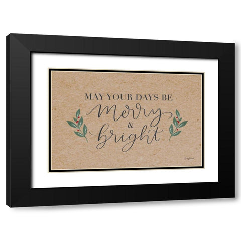 Neutral Christmas I Black Modern Wood Framed Art Print with Double Matting by Thorns, Becky
