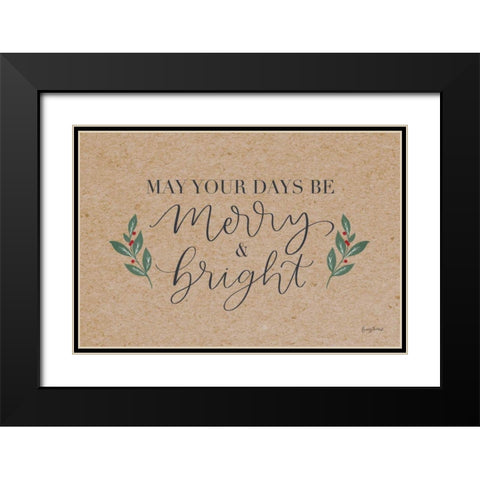 Neutral Christmas I Black Modern Wood Framed Art Print with Double Matting by Thorns, Becky