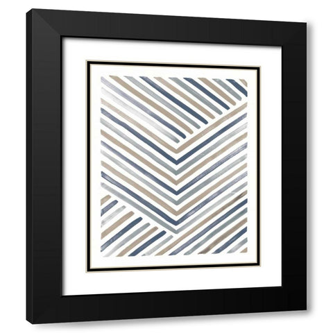 Desert Sunset IV Blue Black Modern Wood Framed Art Print with Double Matting by Marshall, Laura