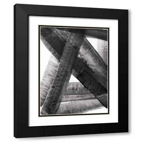 Under the Bridge II Dark Black Modern Wood Framed Art Print with Double Matting by Hristova, Albena