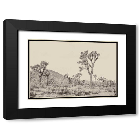 Joshua Tree II Neutral Black Modern Wood Framed Art Print with Double Matting by Urquhart, Elizabeth