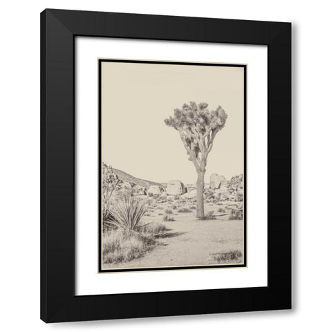 Joshua Tree III Neutral Black Modern Wood Framed Art Print with Double Matting by Urquhart, Elizabeth
