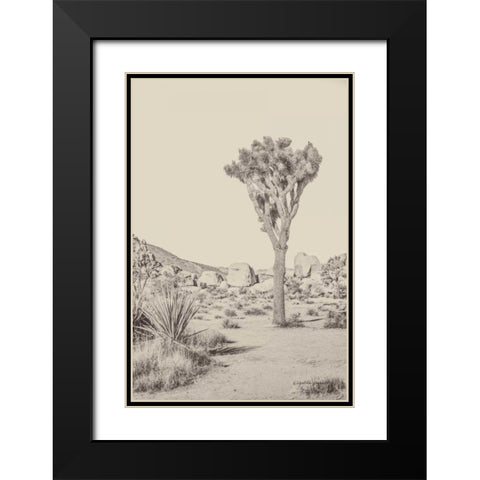 Joshua Tree III Neutral Black Modern Wood Framed Art Print with Double Matting by Urquhart, Elizabeth