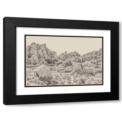 Joshua Tree V Neutral Black Modern Wood Framed Art Print with Double Matting by Urquhart, Elizabeth