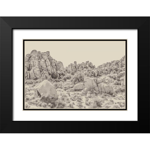 Joshua Tree V Neutral Black Modern Wood Framed Art Print with Double Matting by Urquhart, Elizabeth