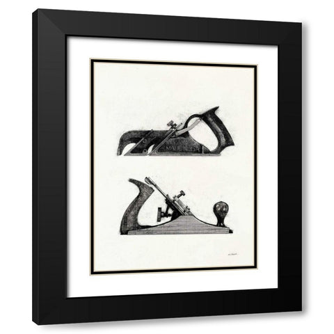 Planes with Color Crop Black Modern Wood Framed Art Print with Double Matting by Schick, Mike