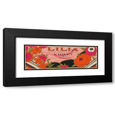 Art Nouveau III Black Modern Wood Framed Art Print with Double Matting by Wild Apple Portfolio