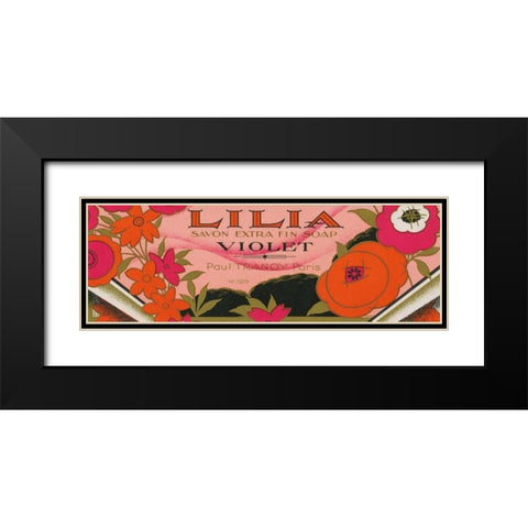 Art Nouveau III Black Modern Wood Framed Art Print with Double Matting by Wild Apple Portfolio