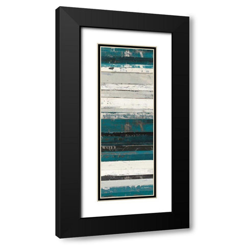 Blue Zephyr III Black Modern Wood Framed Art Print with Double Matting by Schick, Mike