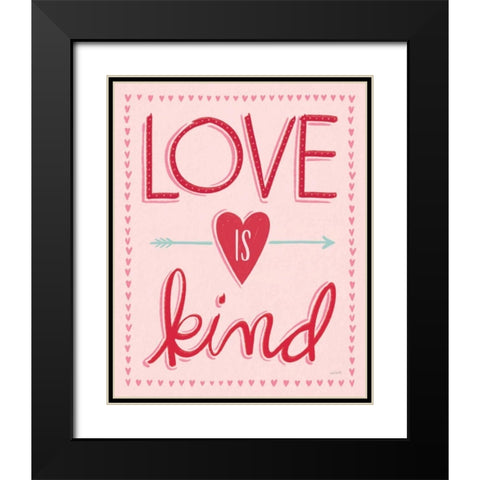 Love is Kind II Black Modern Wood Framed Art Print with Double Matting by Tavoletti, Anne