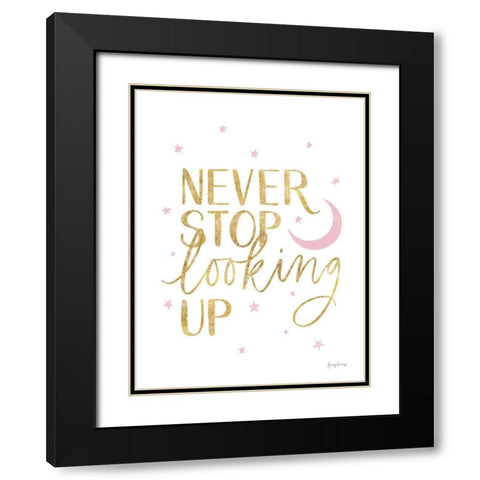 Little Child I Gold Black Modern Wood Framed Art Print with Double Matting by Thorns, Becky