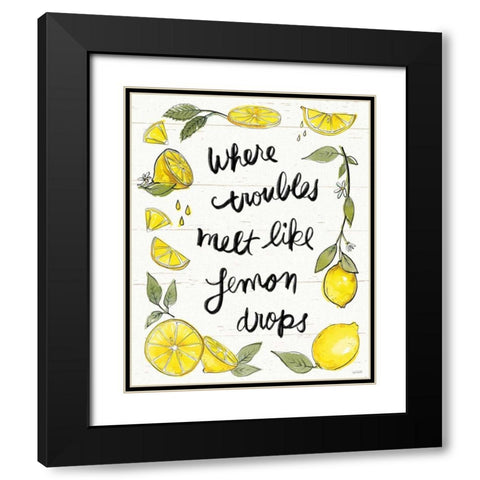 Lemonade Stand IX Black Modern Wood Framed Art Print with Double Matting by Tavoletti, Anne
