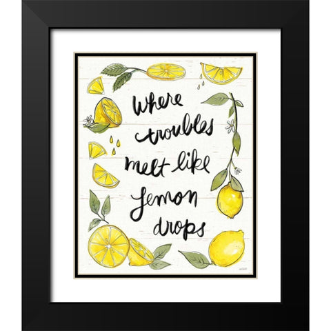 Lemonade Stand IX Black Modern Wood Framed Art Print with Double Matting by Tavoletti, Anne