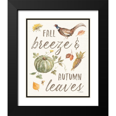 Happy Harvest V Black Modern Wood Framed Art Print with Double Matting by Vassileva, Silvia