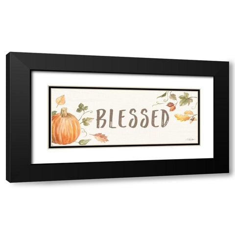 Happy Harvest X Black Modern Wood Framed Art Print with Double Matting by Vassileva, Silvia