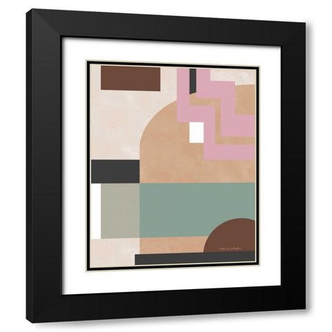 Soft Modern I Black Modern Wood Framed Art Print with Double Matting by Gallagher, Megan