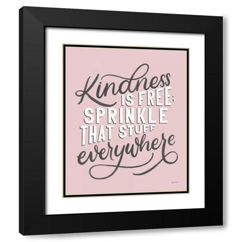Everyday Sentiment IV Blush Black Modern Wood Framed Art Print with Double Matting by Thorns, Becky