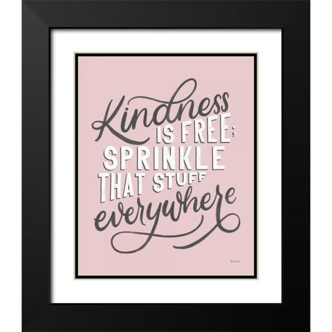 Everyday Sentiment IV Blush Black Modern Wood Framed Art Print with Double Matting by Thorns, Becky