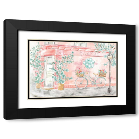 World Tour I Black Modern Wood Framed Art Print with Double Matting by June, Dina