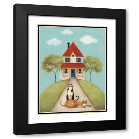 My Home V Black Modern Wood Framed Art Print with Double Matting by Audit, Lisa