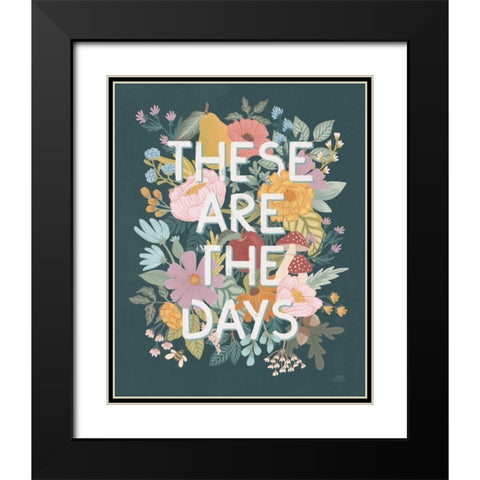 September Sweetness V Black Modern Wood Framed Art Print with Double Matting by Marshall, Laura