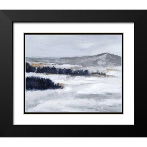 Cold Beauty Black Modern Wood Framed Art Print with Double Matting by Munger, Pamela