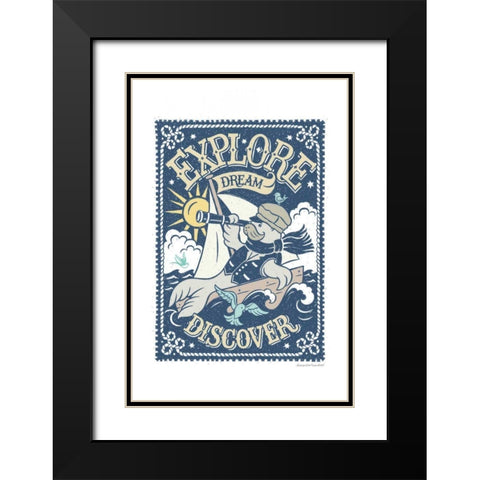 Explore Discover Black Modern Wood Framed Art Print with Double Matting by Snowdon, Alexandra