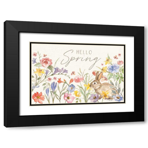 Happy Easter I Black Modern Wood Framed Art Print with Double Matting by Vassileva, Silvia