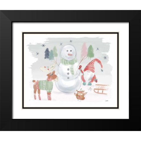 Woodland Wonders II Black Modern Wood Framed Art Print with Double Matting by York, Leah