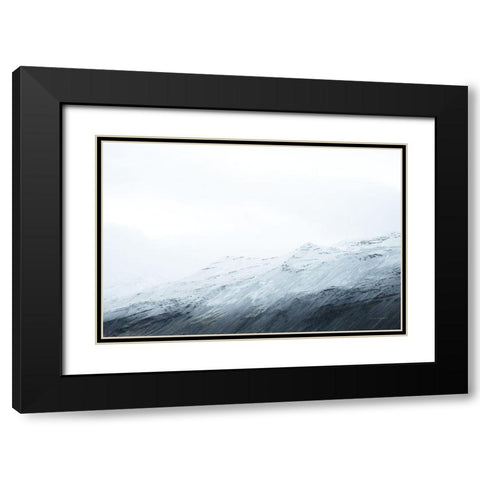 Mountain Gradient Black Modern Wood Framed Art Print with Double Matting by Marshall, Laura