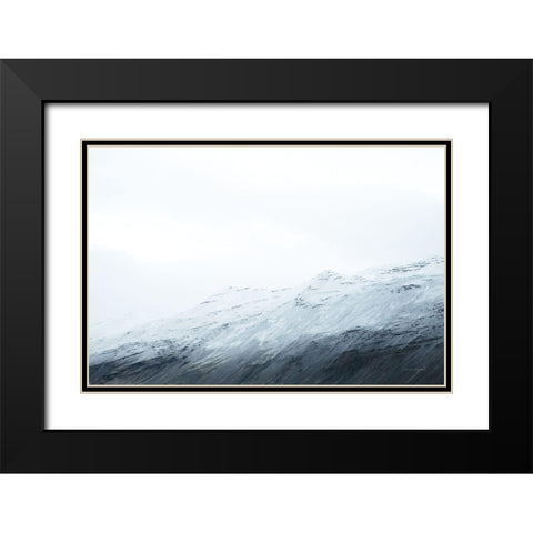 Mountain Gradient Black Modern Wood Framed Art Print with Double Matting by Marshall, Laura