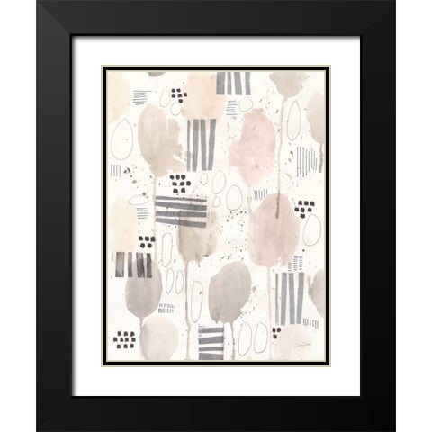 Neutral Studies II Black Modern Wood Framed Art Print with Double Matting by Prahl, Courtney