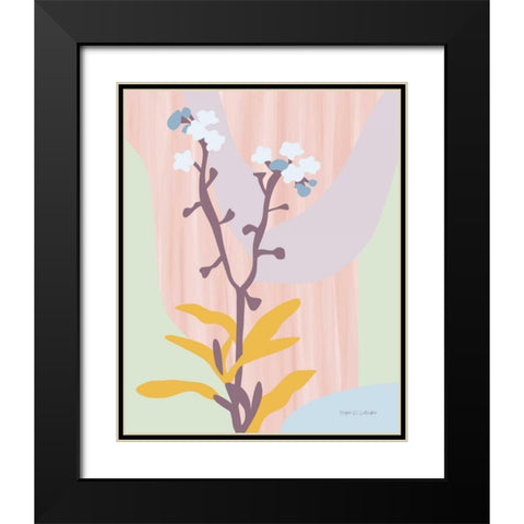 Dont Forget Me Pastel Black Modern Wood Framed Art Print with Double Matting by Gallagher, Megan