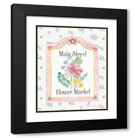 Peaceful Petals V Black Modern Wood Framed Art Print with Double Matting by Grove, Beth