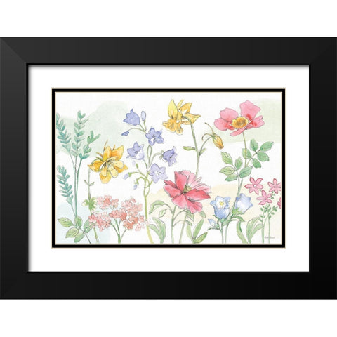 Peaceful Petals VI Black Modern Wood Framed Art Print with Double Matting by Grove, Beth