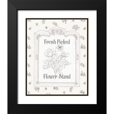 Peaceful Petals IV Neutral Black Modern Wood Framed Art Print with Double Matting by Grove, Beth