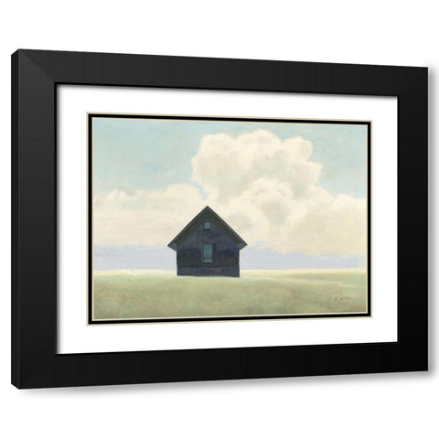Lonely Landscape I Black Modern Wood Framed Art Print with Double Matting by Wiens, James