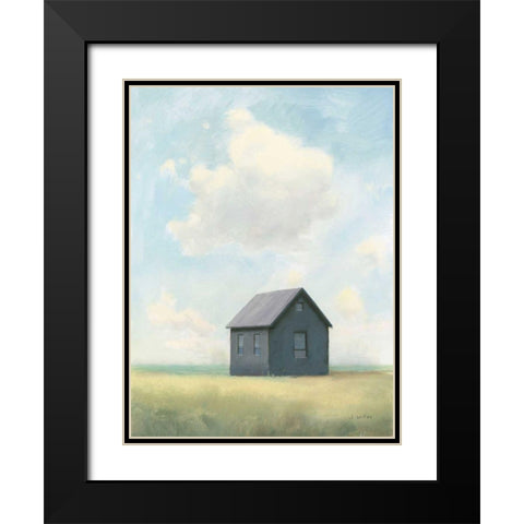 Lonely Landscape III Black Modern Wood Framed Art Print with Double Matting by Wiens, James